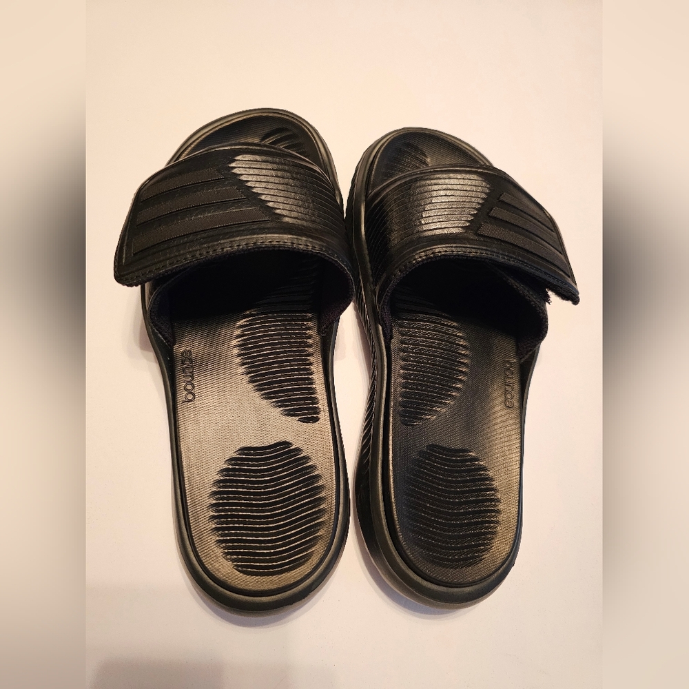 adidas Black Slide Sandals for Men - Picture 5 of 7